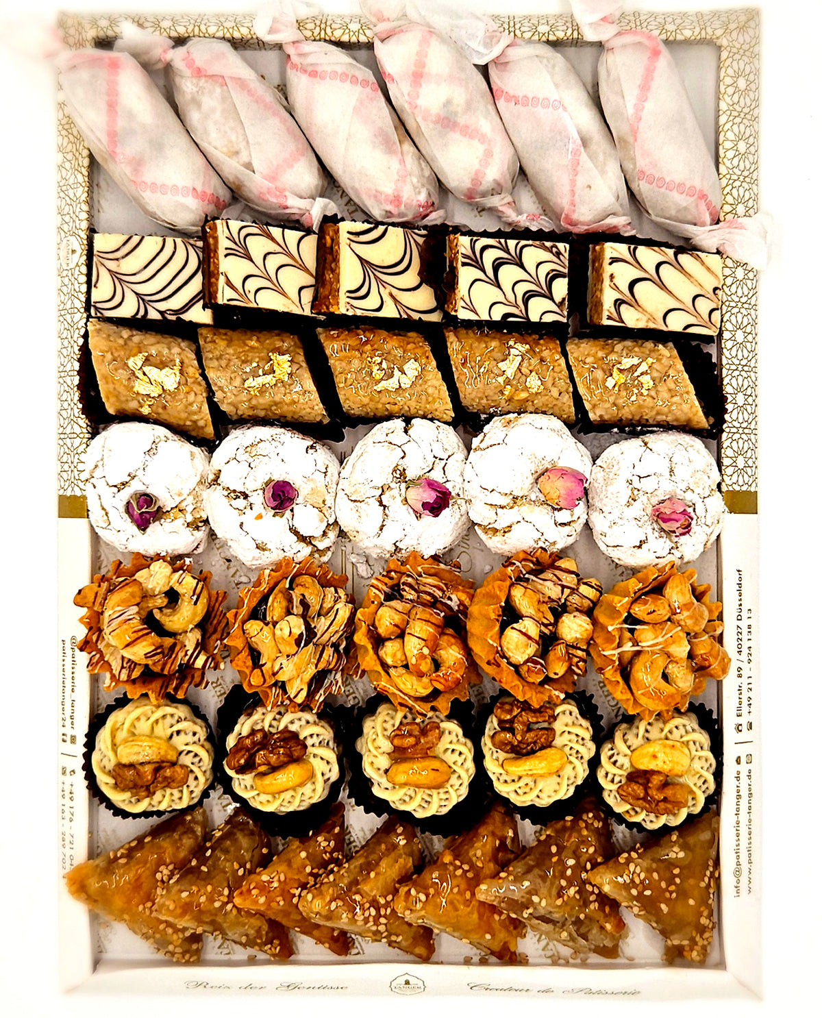 Gemischte marokkanische Gebäck-Spezialitäten "Casablanca" von Patisserie Tanger