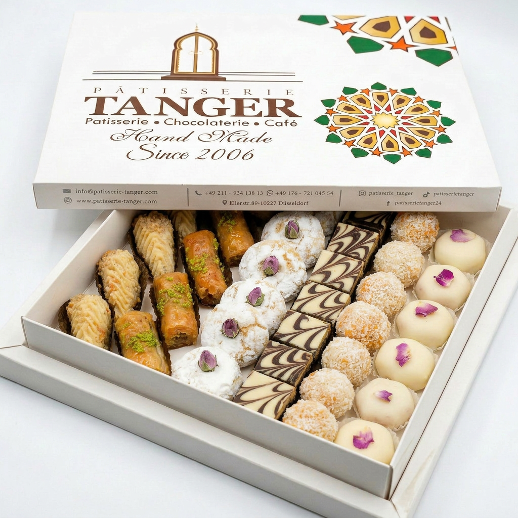 Marokkanisches Gebäck Überraschungsbox – Handgemachte Bestseller mit Mandeln &amp; Honig