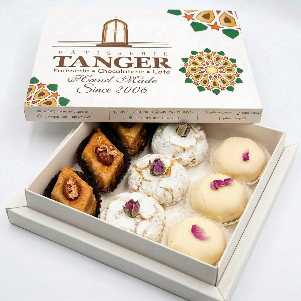 Marokkanisches Gebäck Überraschungsbox – Handgemachte Bestseller mit Mandeln &amp; Honig