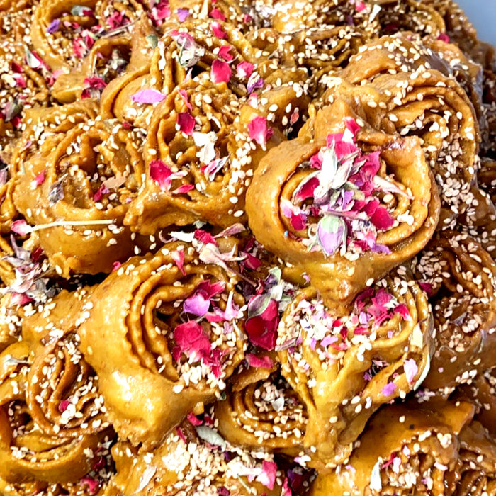 Goldenes Honiggebäck von Patisserie Tanger